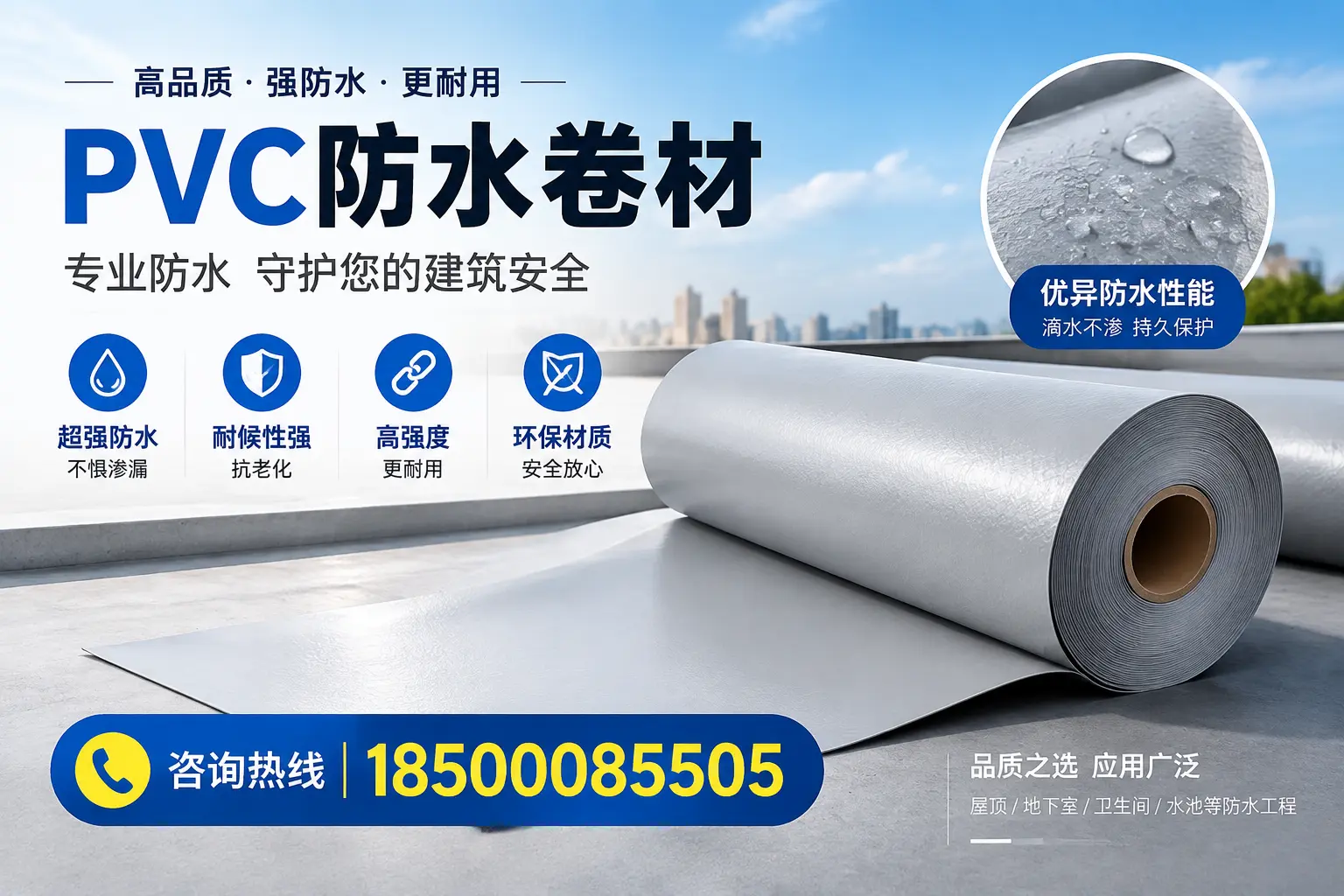 林芝地区pvc防水卷材的市场现状与发展趋势